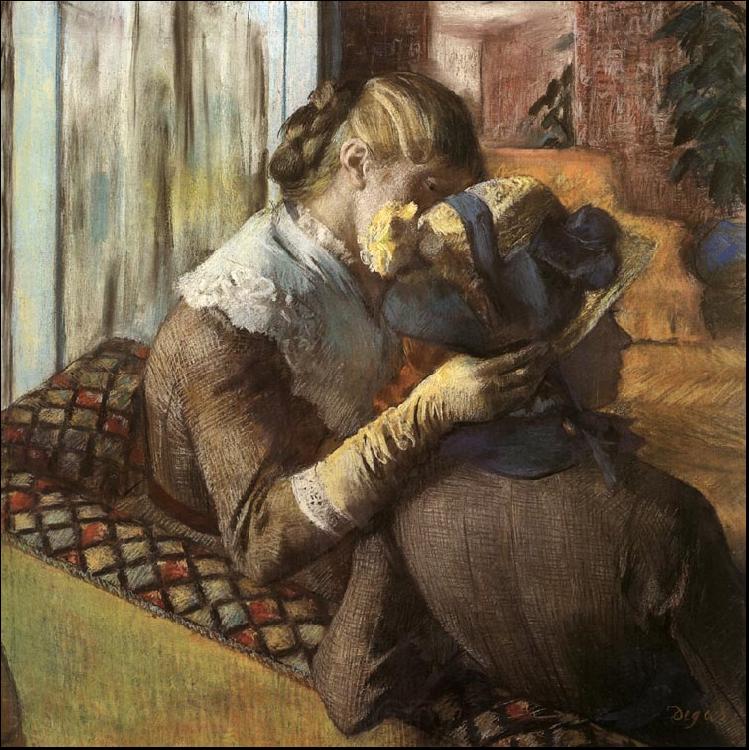 Edgar Degas Absinthe Drinker Norge oil painting art